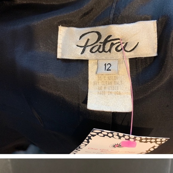 Patra Black Velvet Coat Swing Pin Up Vintage - Picture 2 of 6